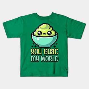 You Guac My World! Cute Guacamole Pun Kids T-Shirt